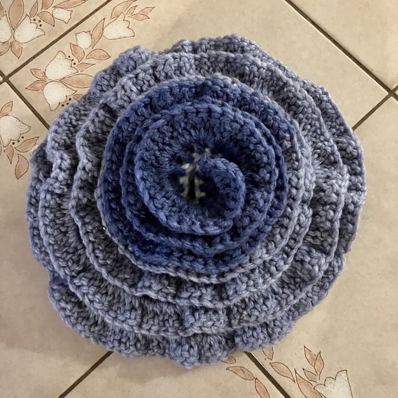 Elegant “Blue Jean” Hand Crocheted Scarf NWOT - Picture 3 of 8